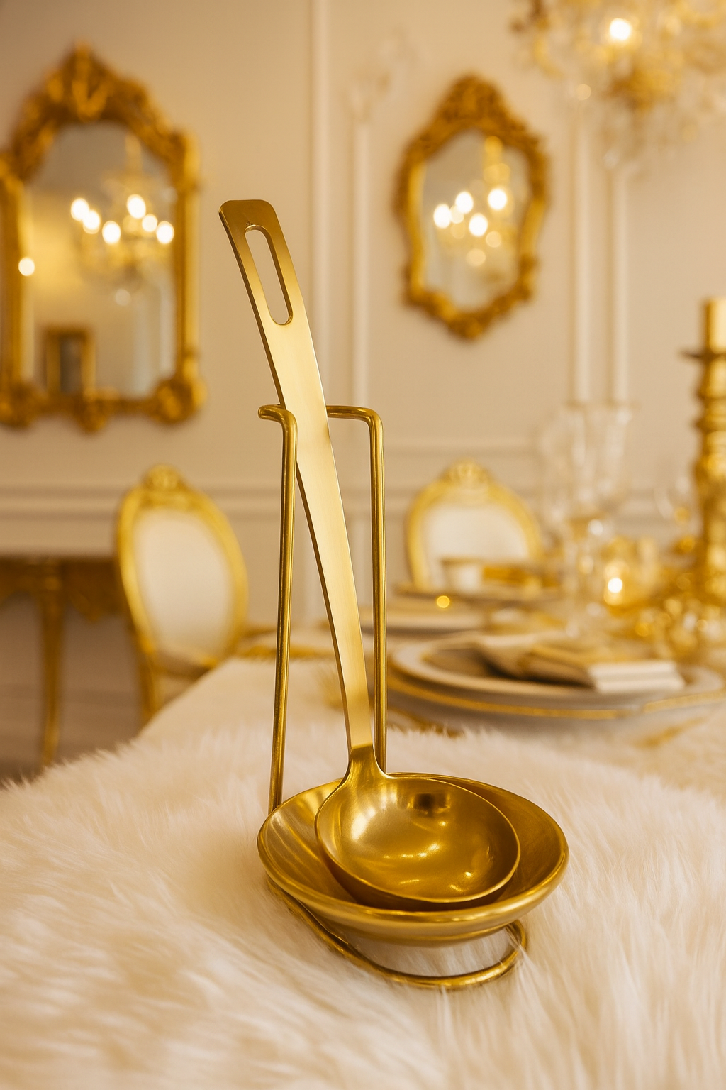 Elite Golden Buffet Chafing Dish With Free Spoon and Holder                 (Next stock will be available in about 4 weeks-please contact us for pre-order)