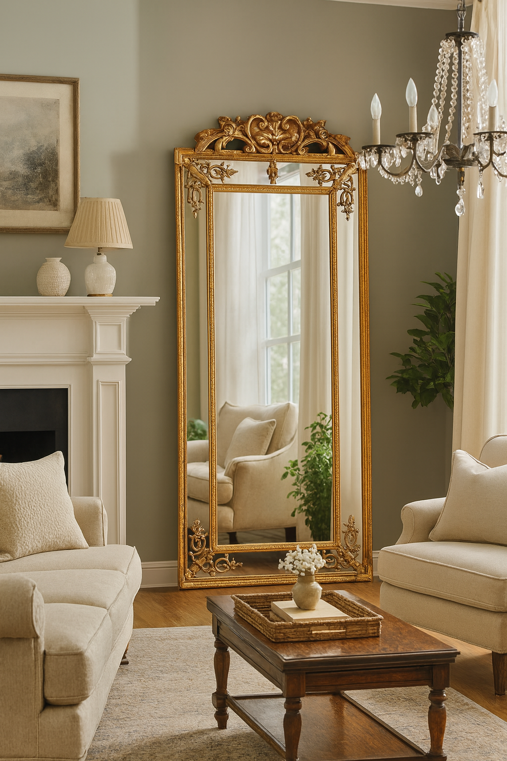 Palais d’Or Luxe Floor Mirror (Next stock will be available in 8-12 weeks,please contact us for pre-order)
