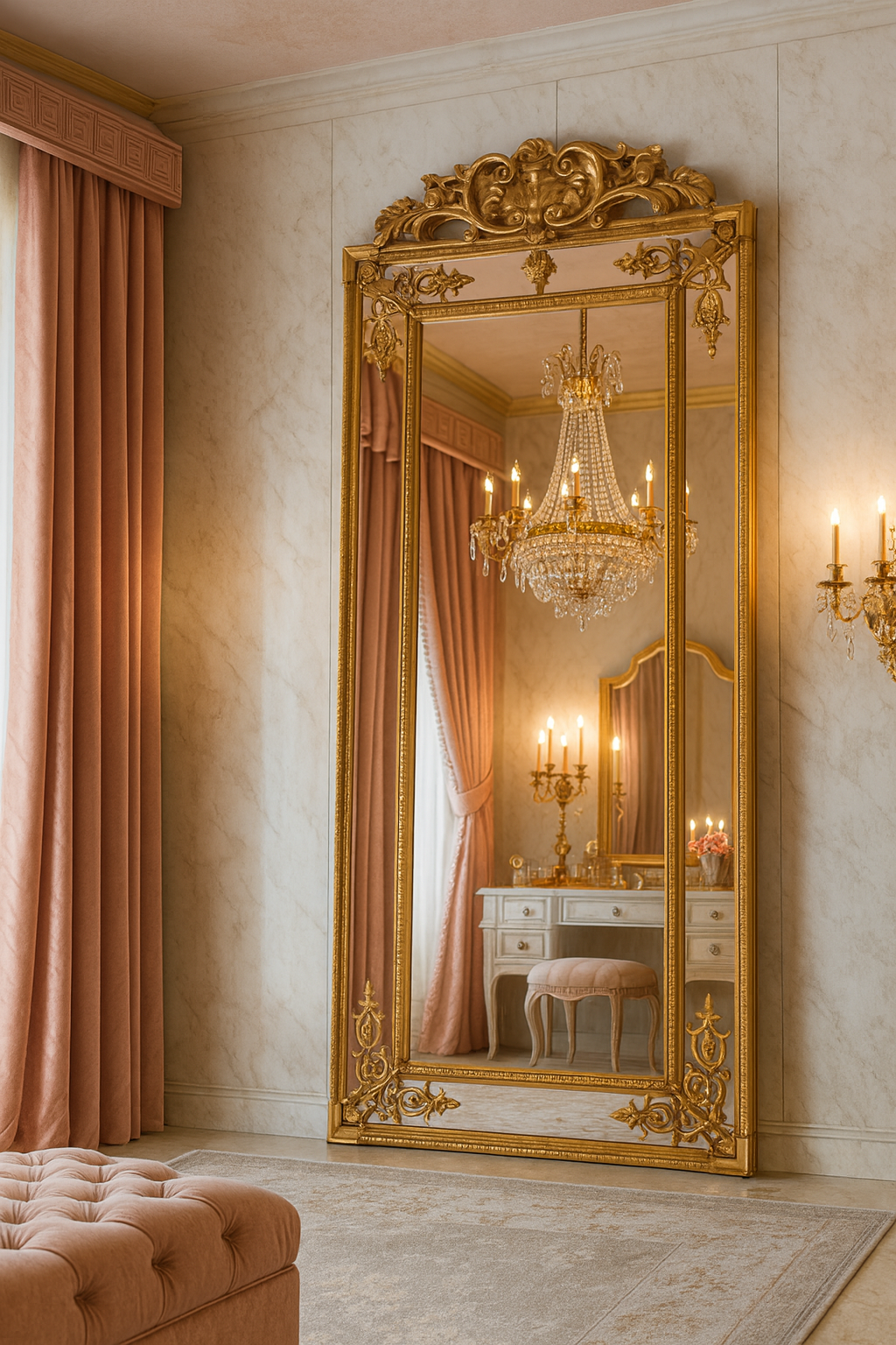 Palais d’Or Luxe Floor Mirror (Next stock will be available in 8-12 weeks,please contact us for pre-order)