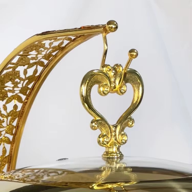 Royal Golden Chafing Dish (8L) With Free Spoon and Holder
