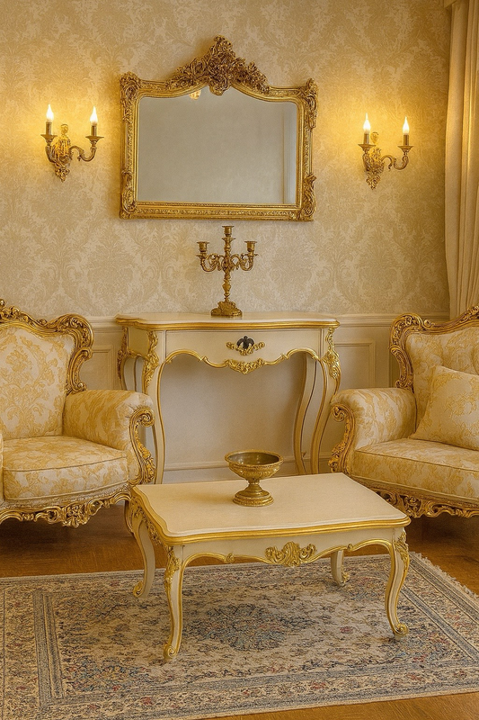 Maison Royale ‘Héritage Français’ Antique Gold Wall Mirror               (Next stock will be available in 8-12 weeks , contact us for pre-order)