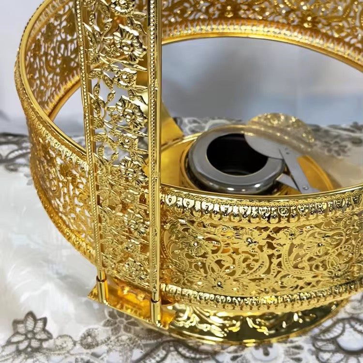 Royal Golden Chafing Dish (8L) With Free Spoon and Holder
