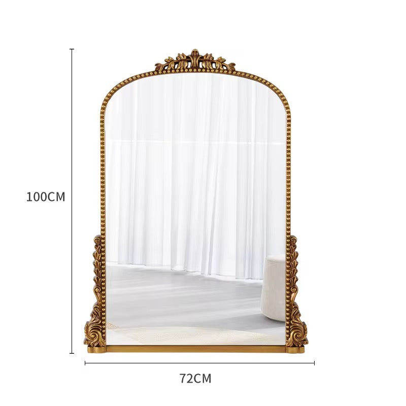 Luxury Gold Arch Ornate Wall Mirror – Vintage French Design