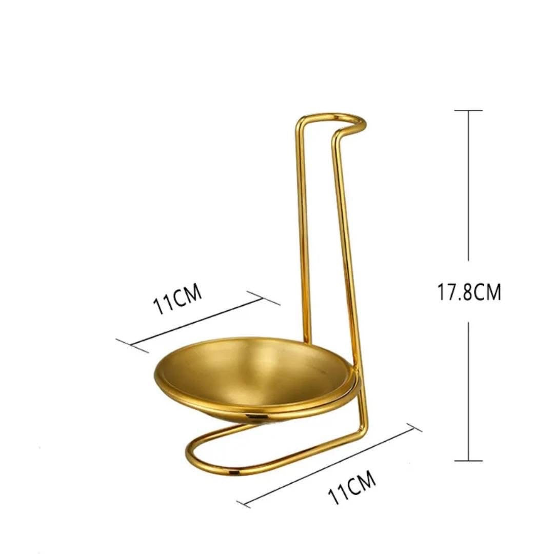 Luxury 8L Black & Gold Stainless Steel Chafing Dishes with free Spoon and holder