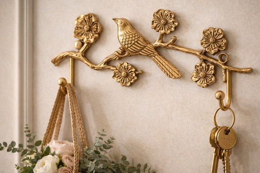 Luxury Vintage Bird & Blossom Decorative Wall Hook