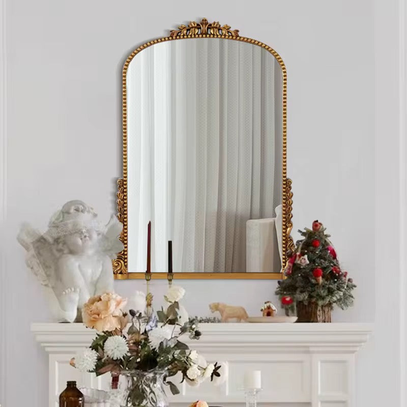 Luxury Gold Arch Ornate Wall Mirror – Vintage French Design